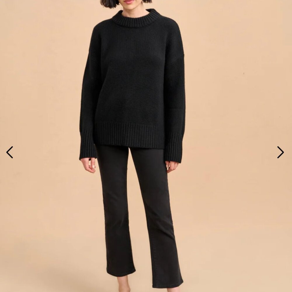 La Ligne Black Solid Marin Sweater XS